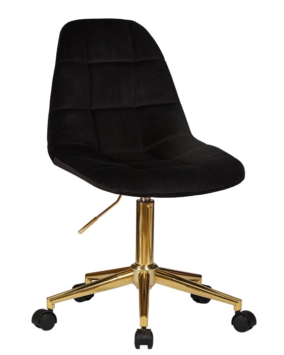 Офисное кресло для персонала DIANA, чёрный велюр - фото 10507