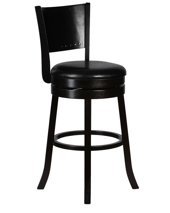 Вращающийся полубарный стул TONY COUNTER, капучино, черный - фото 10541
