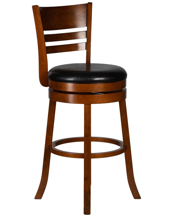Вращающийся полубарный стул WILLIAM COUNTER, шоколад, черный - фото 10554