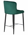 Стул полубарный CHRISTIAN'65, черные ножки, зеленый велюр  - фото 10060