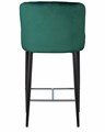 Стул полубарный CHRISTIAN'65, черные ножки, зеленый велюр  - фото 10061