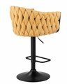 Стул барный LEON, жёлтая ткань - фото 10127