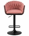 Стул барный LEON, розовая ткань - фото 10140