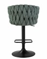 Стул барный LEON, зеленая ткань - фото 10150