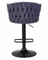 Стул барный LEON, синяя ткань - фото 10183