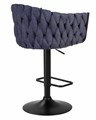 Стул барный LEON, синяя ткань - фото 10184