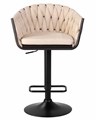 Стул барный LEON, бежевая ткань - фото 10206