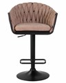 Стул барный LEON, коричневая ткань - фото 10216