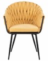 Стул обеденный MATILDA, жёлтая ткань - фото 10267
