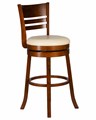 Вращающийся полубарный стул WILLIAM COUNTER, шоколад, кремовый - фото 10565