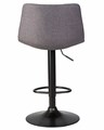 Стул барный TAILOR BLACK, серая ткань - фото 10600