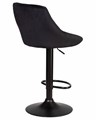 Стул барный LOGAN BLACK, черный велюр - фото 10751