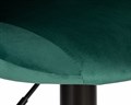 Стул барный LOGAN BLACK, зеленый велюр - фото 10791 Стул барный LOGAN BLACK, зеленый велюр - фото 10791