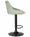 Стул барный LOGAN BLACK, мятный велюр - фото 10805