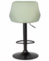 Стул барный LOGAN BLACK, мятный велюр - фото 10807