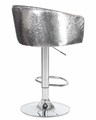 Стул барный DARCY SHINY, серый велюр с серебрянными пайетками - фото 10816