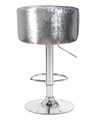 Стул барный DARCY SHINY, серый велюр с серебрянными пайетками - фото 10817