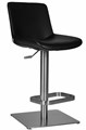 Стул барный ALDO, черный, основание из нержавеющей стали - фото 10836