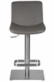 Стул барный ALDO, серый, основание из нержавеющей стали - фото 10861