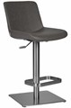 Стул барный ALDO, серый, основание из нержавеющей стали - фото 10862