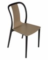 Стул обеденный ADAM, черный/бежевый - фото 10926