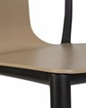 Стул обеденный ADAM, черный/бежевый - фото 10928