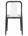 Стул обеденный ADAM, черный/белый - фото 10934