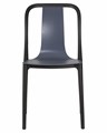 Стул обеденный ADAM, черный/серо-голубой - фото 10944