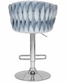 Стул барный MARCEL, пудрово-голубой велюр - фото 10995