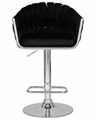 Стул барный MARCEL, черный велюр - фото 11041