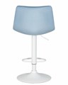 Стул барный TAILOR WHITE, пудрово-голубой велюр  - фото 11098