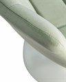 Стул барный TAILOR WHITE, пудрово-мятный велюр - фото 11113