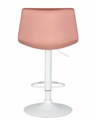 Стул барный TAILOR WHITE, пудрово-розовый велюр - фото 11120