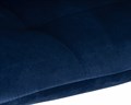 Стул барный TAILOR WHITE, синий велюр - фото 11154