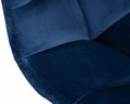 Стул барный TAILOR WHITE, синий велюр - фото 11155