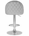 Стул барный MILANA, серый велюр - фото 11256