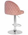 Стул барный MILANA, пудрово-розовый велюр - фото 11263