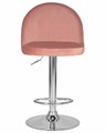 Стул барный MILANA, пудрово-розовый велюр - фото 11265