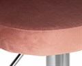 Стул барный MILANA, пудрово-розовый велюр - фото 11266