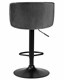 Стул барный DARCY BLACK, серый велюр - фото 23948