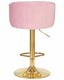 Стул барный DARCY GOLD, розовый велюр - фото 23969