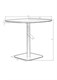 Стол обеденный OTIS белая столешница, черное основание - фото 27406