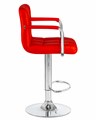 Стул барный KRUGER ARM, красный - фото 5412