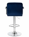 Стул барный KRUGER ARM, синий велюр - фото 5441