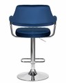 Стул барный CHARLY, синий велюр - фото 5652