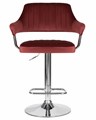 Стул барный CHARLY, винный велюр - фото 5672