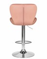 Стул барный BARNY, пудрово-розовый велюр - фото 5835