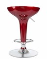 Стул барный BOMBA, бордовый металлик - фото 5920