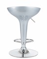 Стул барный BOMBA, серебряный металлик - фото 5978