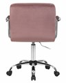 Офисное кресло для персонала TERRY, пудрово-розовый велюр - фото 6299